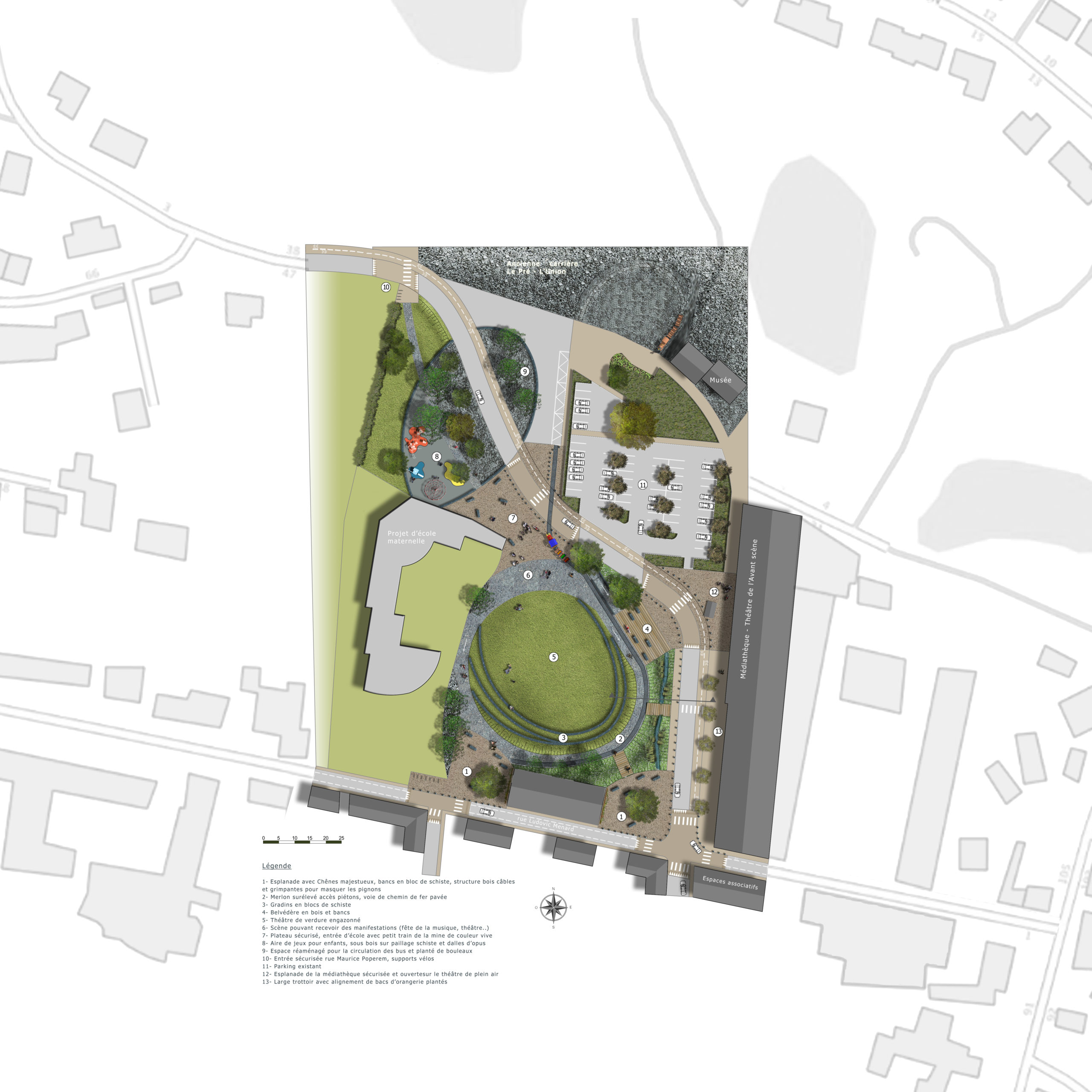 Maraîchere Trélazé-Plan masse-idspace