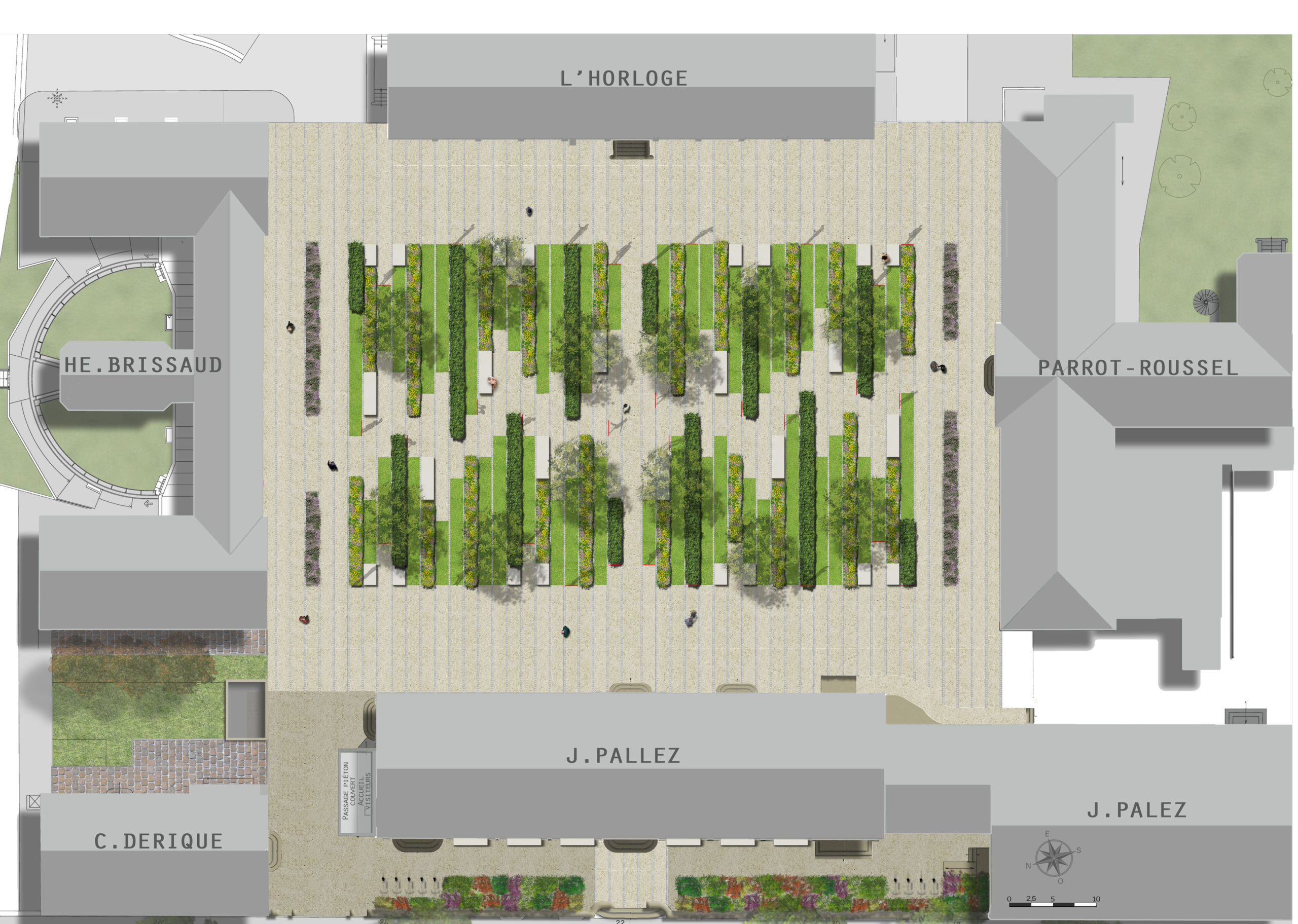 plan masse-Jardin des portraits-idspace